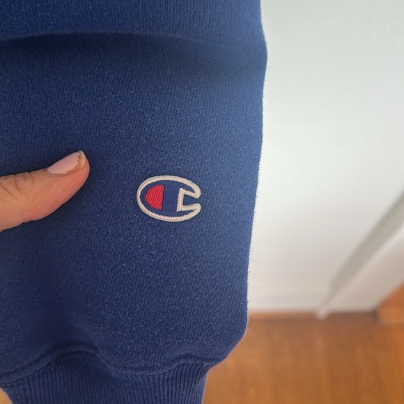Vintage Champion Reverse Weave Blue Pullover Hoodie xl - Picture 5 of 6